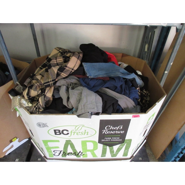 Skid of Overstock & Customer Return Clothing - As Is