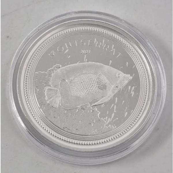 1 Oz .999 Silver 2021 Montserrat Coin