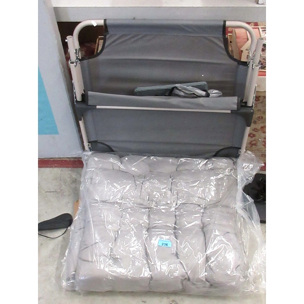 Sun Lounger with Padded Cushion