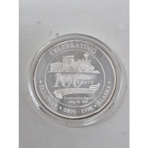 1 Oz .999 Silver 100-Years of Service Round 