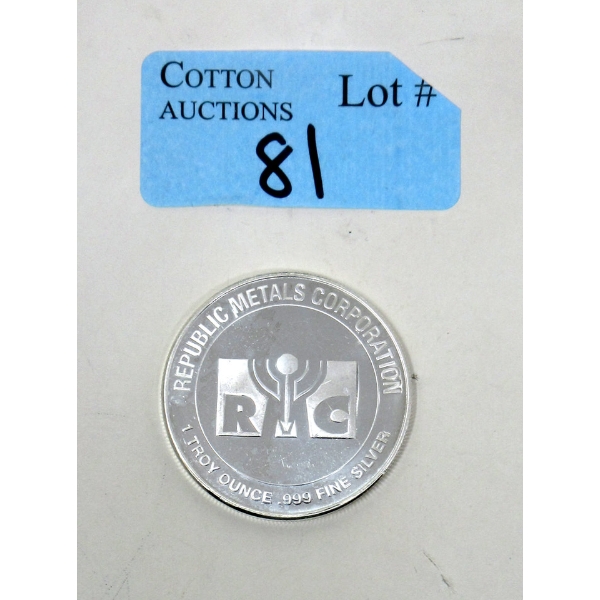 1 Oz .999 Silver RMC Round 
