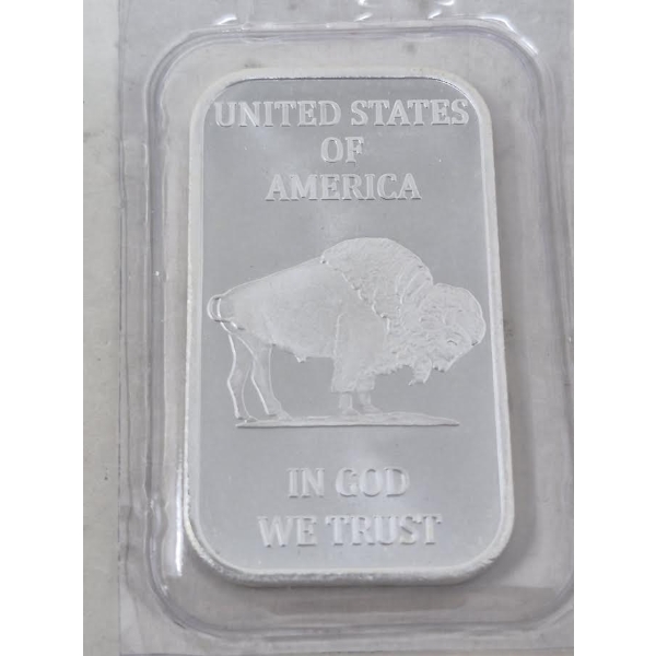 1 Oz .999 Silver Buffalo/Liberty Art Bar