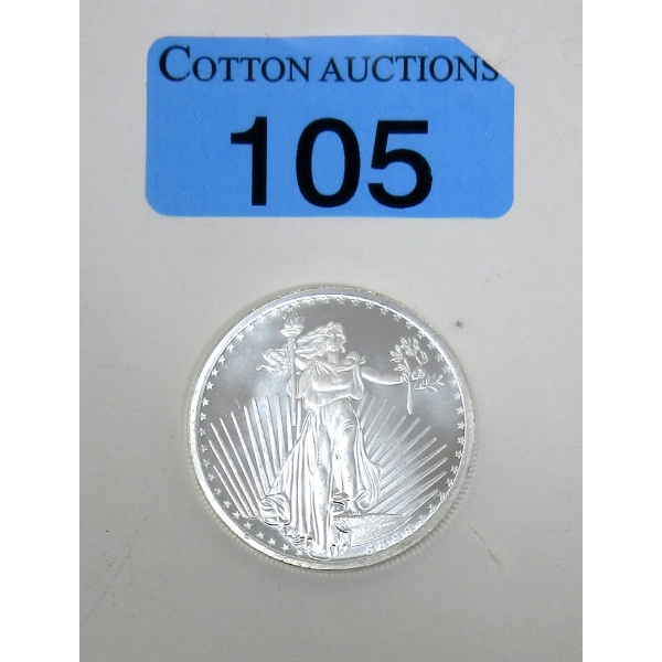 1 Oz .999 Silver St. Gaudens Round 