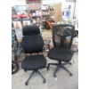 Image 1 : 2 Black Office Chairs - Preowned - As Is 