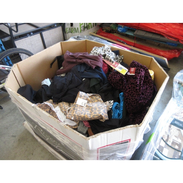 Skid of Overstock & Customer Return Clothing - As Is