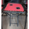 Image 2 : Set of 2 New Red  Patio Lounge Chairs w/ Side Table