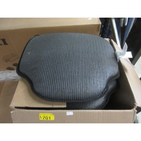 6 New "The Gripper" Black Windsor Chair Cushions