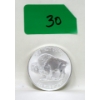 Image 1 : 1 Oz .999 Silver Indigenous/Buffalo Art Round  