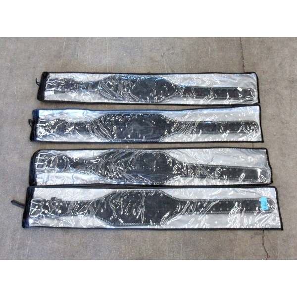 4 New WSF Leather Weightlifting Belts - 6" wide 