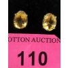 Image 1 : Pair of 14 KT Gold 9.4 CTW Citrine Earrings