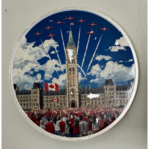 2 Oz .9999 Silver 2017 Parliament Buildings $30 Coin 