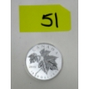 Image 1 : 1/2 Oz .9999 Silver 2019 Maple Leaves Coin 