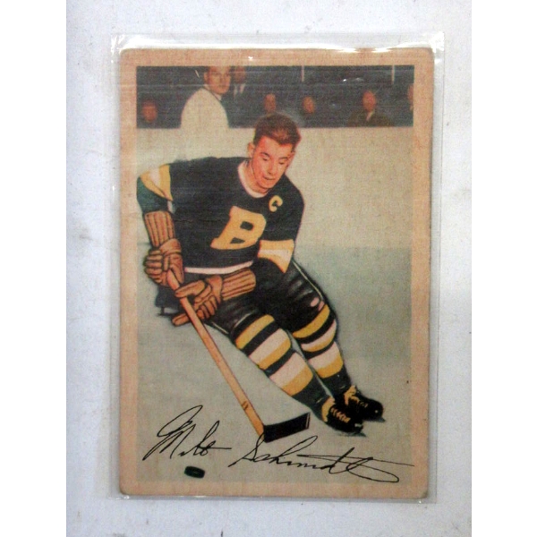 1953 Parkhurst #92 Milt Schmidt Hockey Card