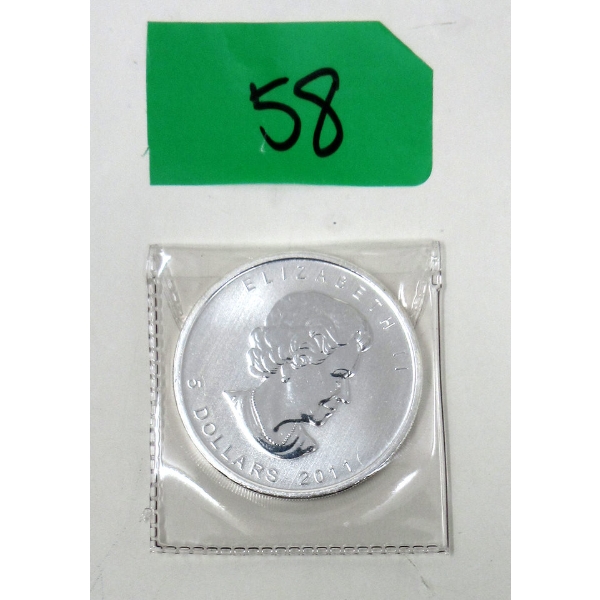 1 Oz .9999 Silver 2011 Maple Leaf Coin 