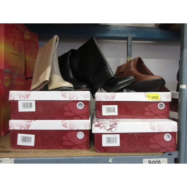 4 New Pairs of Ladies Tall Boots in Boxes - Size 8.5