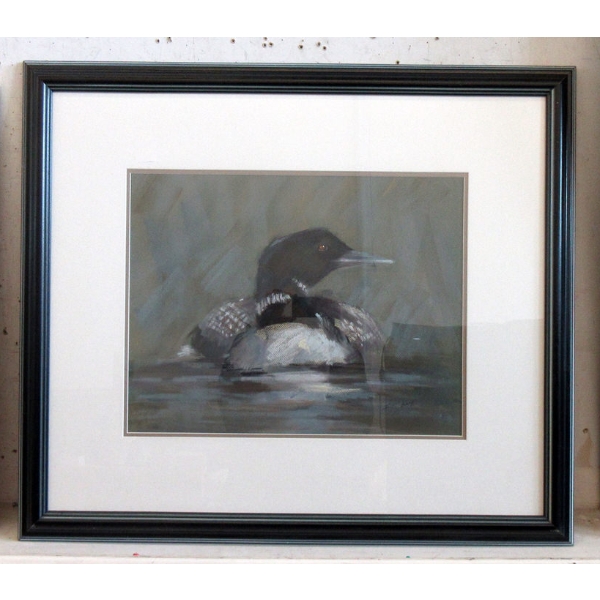 2003 Signed Original Irene Gray Pastel "Loon"