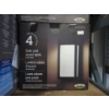 Image 1 : Pack of 4 Solar Post Accent Lights - Black Finish