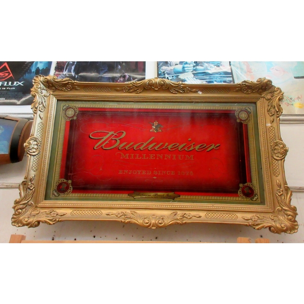 Budweiser Millennium Lighted Sign - 58" x 34" 