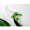 Image 2 : MCM Green/Amber Canadian Art Glass Bird Bowl