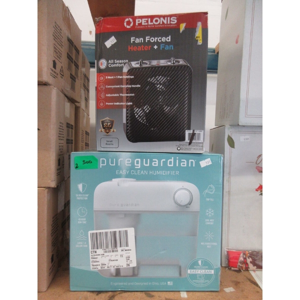 Pelonis Heater Fan & Pureguardian Humidifier