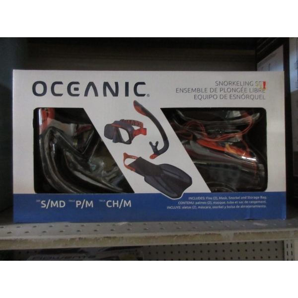 Oceanic Snorkeling Kit - Size M - US Shoe 5-8.5