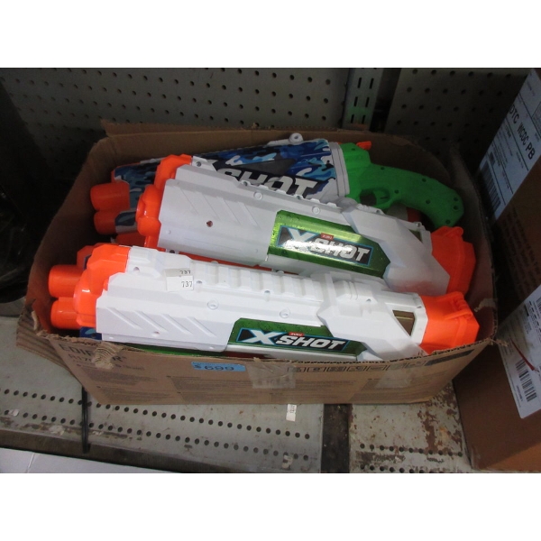 5 X Shot Fast Fill Water Blasters
