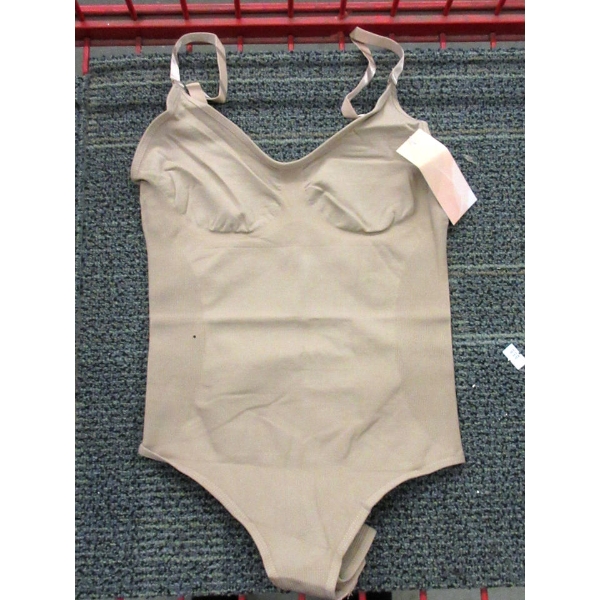 4 New Beige Shapewear Bodysuits - Medium