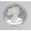 Image 1 : 8 Troy Ounce .999 Silver 1990 Walking Liberty Round 