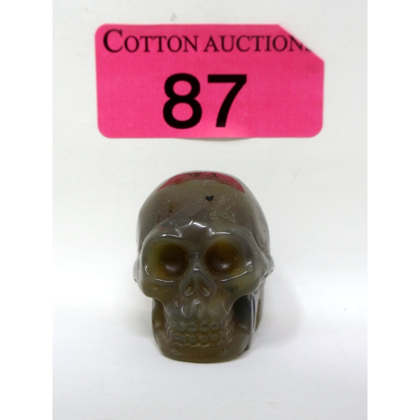 267.5 Carat Hand Carved Agate Skull