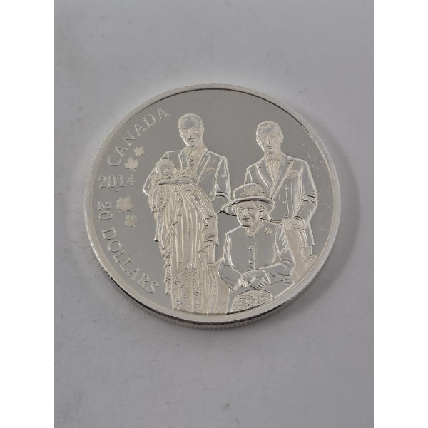 1 Oz .9999 Silver Canada Royal Generations Coin