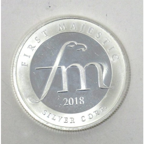 1 Oz .999 Silver First Majestic Aztec Round 