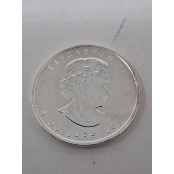 1 Oz .9999 Silver 2013 Canada Maple Leaf Coin 