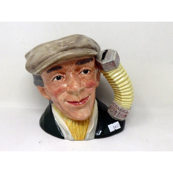 1987 Large Royal Doulton "The Busker" Toby Jug