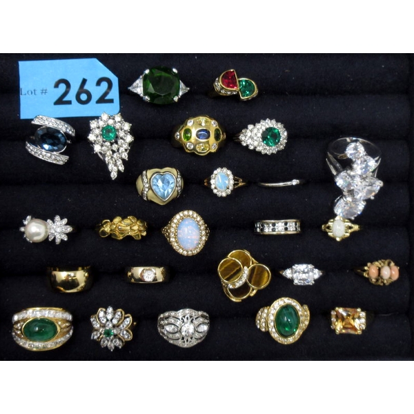 25 High Quality Fashion Rings with Ring Box