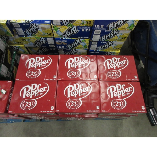 6 Cases of Dr Pepper - 12 x 355 ml Cans per Case