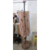 Image 1 : 75" Hand Crafted Floor Lamp - Wood Base & Shade