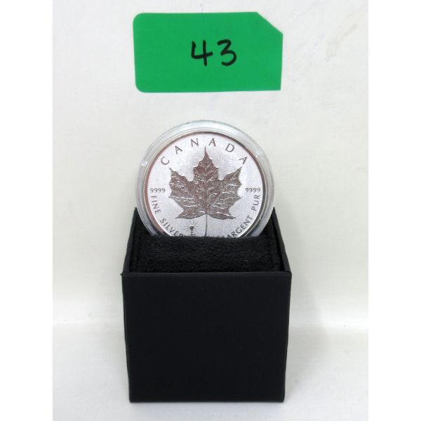 1 Oz .9999 Silver 2018 Canada Maple Leaf Coin 