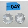 Image 1 : 2 x 1/2 Oz .999 Silver Sunshine Minting Rounds 