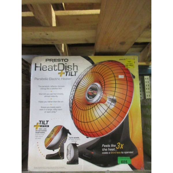 Presto Heat Dish + Tilt Parabolic Heater