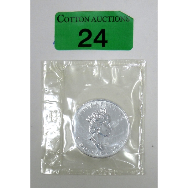 1 Oz .9999 Silver 1999 Maple Leaf Coin 