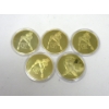 Image 1 : 5 x Gold Clad NUDE Girl Art Rounds 