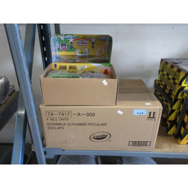 Case of 4 New Crayola Scribble Scrubble Sets