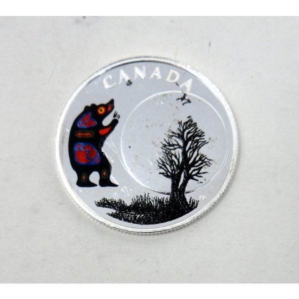 1/4 Oz .9999 Silver Falling Leaves Moon Coin  