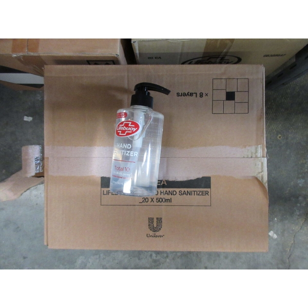 Case of 20 Pump Bottles of Life Buoy Hand Sanitizer