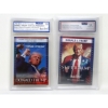Image 1 : 2 New Donald Trump Graded Trading Cards