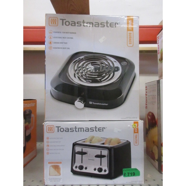 Toastmaster 4-Slice Toaster & Electric Burner