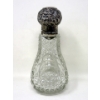 Image 2 : Large Antique Sterling Silver Topped Perfume Bottle