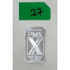 Image 1 : 1 Oz .9999 Silver Canadian PMX Bar 