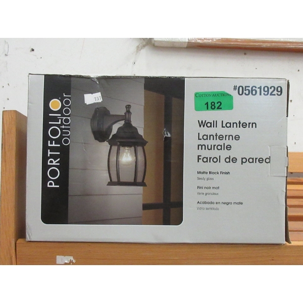 Portfolio Outdoor Wall Lantern in Box