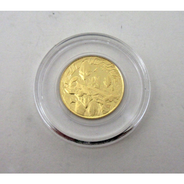1/10 Oz .9999 Fine Gold 2024 Alien Coin 